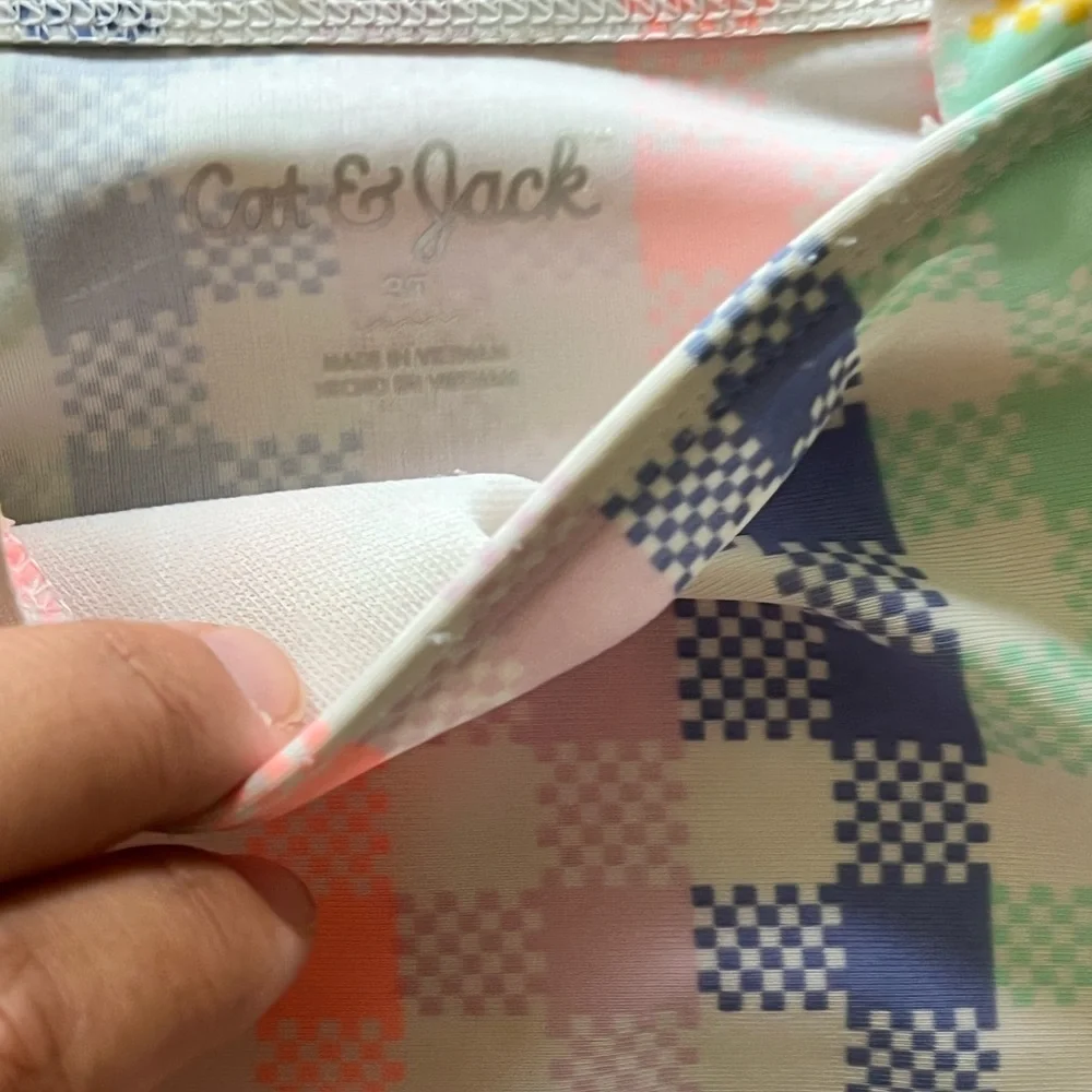 Cat & Jack Multicolor Checkered Swimsuit
